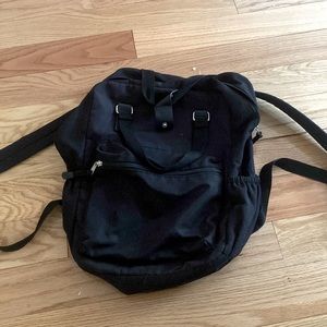 Back to school black backpack